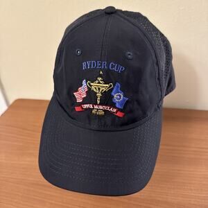 Ryder Cup Upper Montclair Strapback Hat Cap Black Golf Breathable New Era